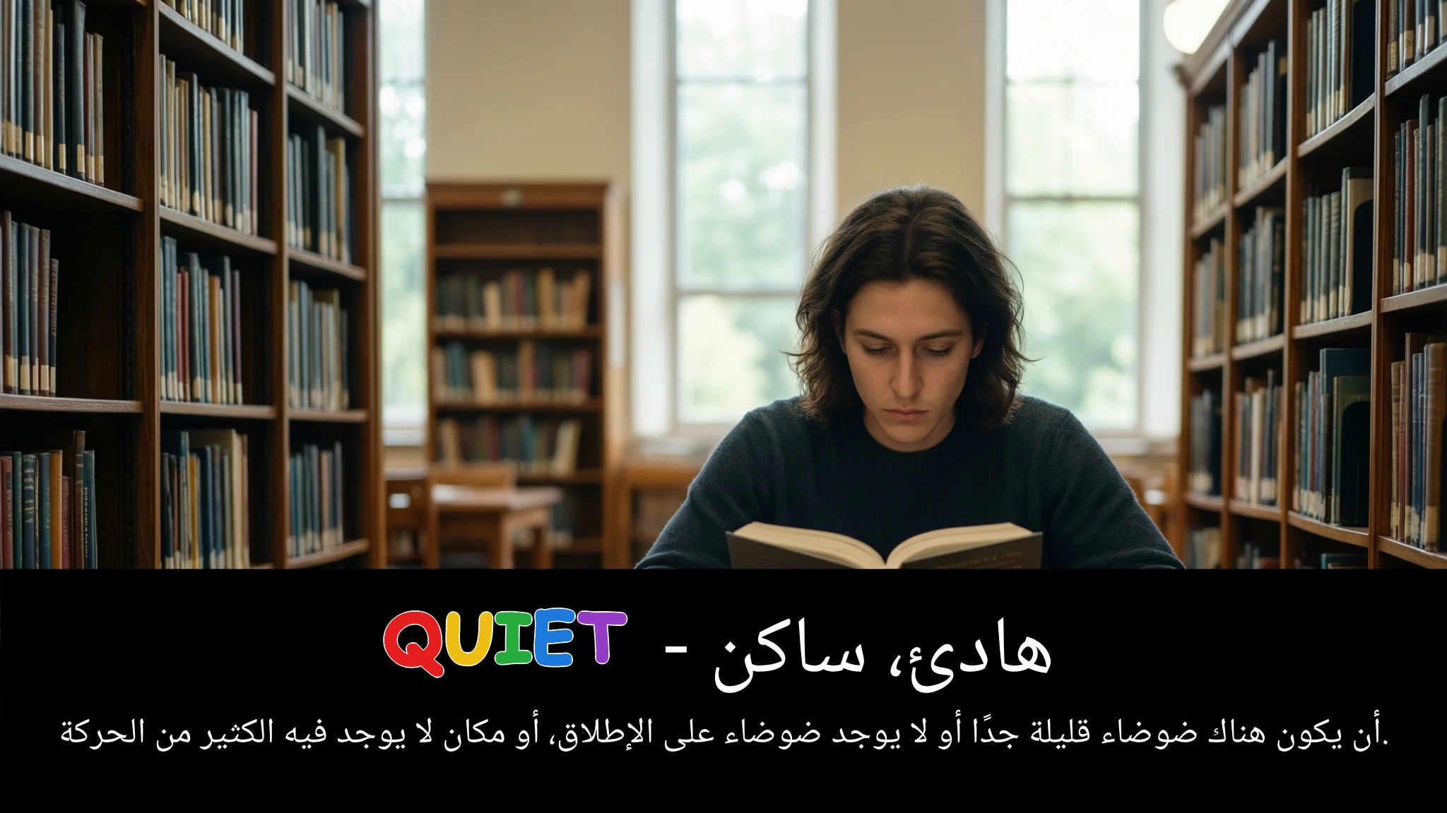 Arabic Illustration for quiet